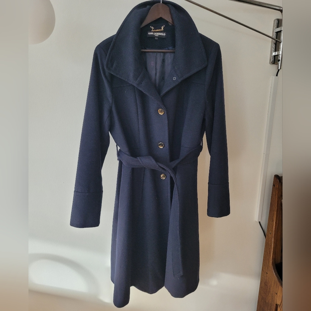 Karl Lagerfeld wool blend coat XL